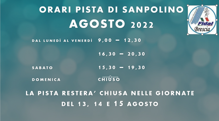 Orari Agosto Sanpolino